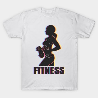 Colorful Fitness Emblem T-Shirt